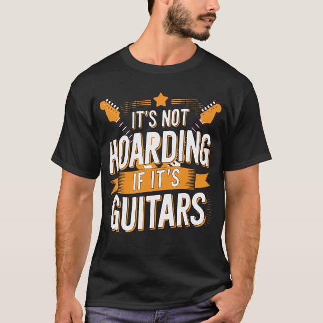 Guitar Wall Goals - Fet Tee for Sex String Addict (Framsida)