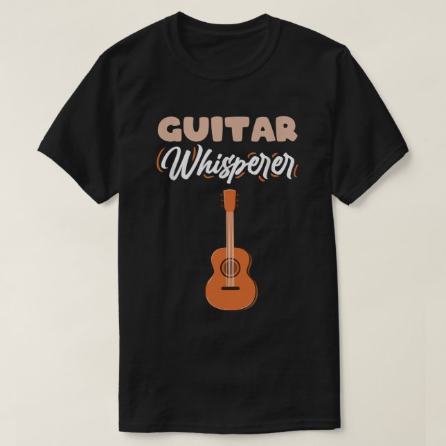 Guitar Whisperer Guitar Player T Shirt (Design framsida)