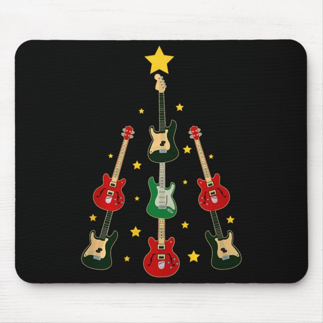 Guitar Xmas Tree Musical Guitar Lovers Guitarist C Musmatta (Framsidan)
