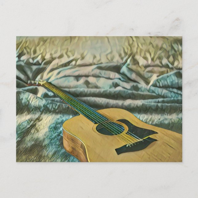 Guitarälskare gåvor vykort (Framsida)