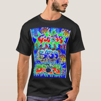 GuitarBassDrums 1 av LowEndGraphics T Shirt