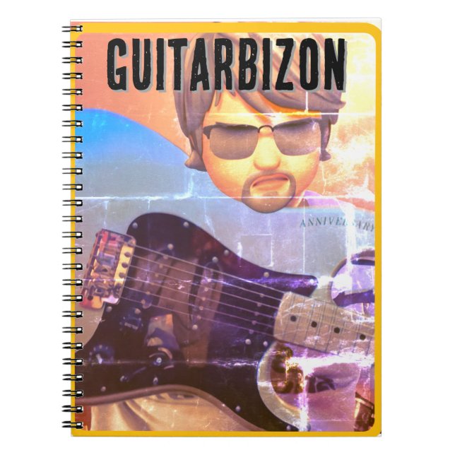 Guitarbizon T-shirt Anteckningsbok (Framsidan)