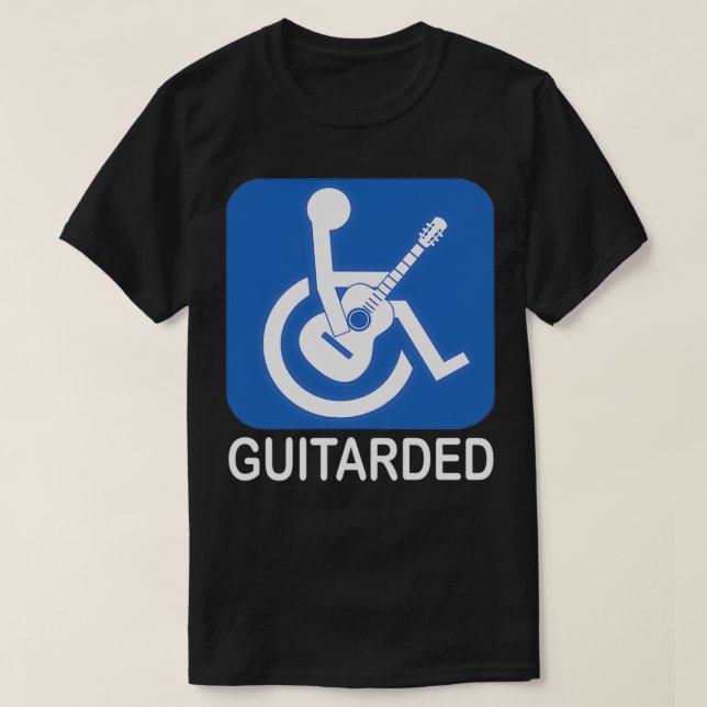 Guitard Funny Joke Guitar T Shirt (Design framsida)