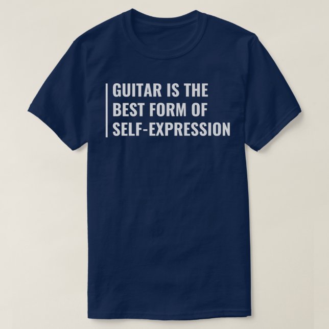GuitarForm of Self Epression T Shirt (Design framsida)