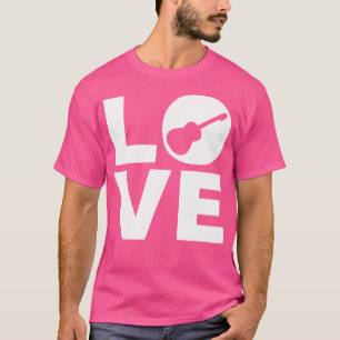 Guitargåva från kärlek, akustisk gitarr för gitarr t shirt