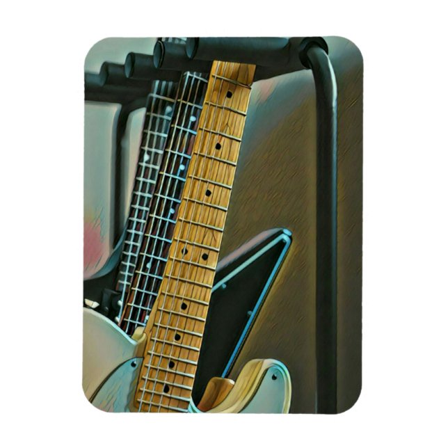 Guitargåva till fars dag magnet (Vertikal)