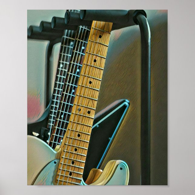 Guitargåva till fars dag poster (Framsidan)