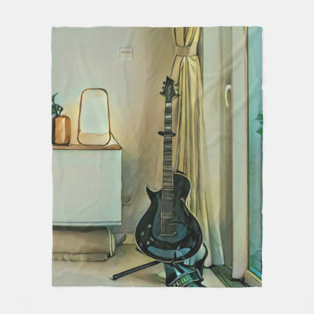 Guitargåvor till pappa fleecefilt (Framsidan)