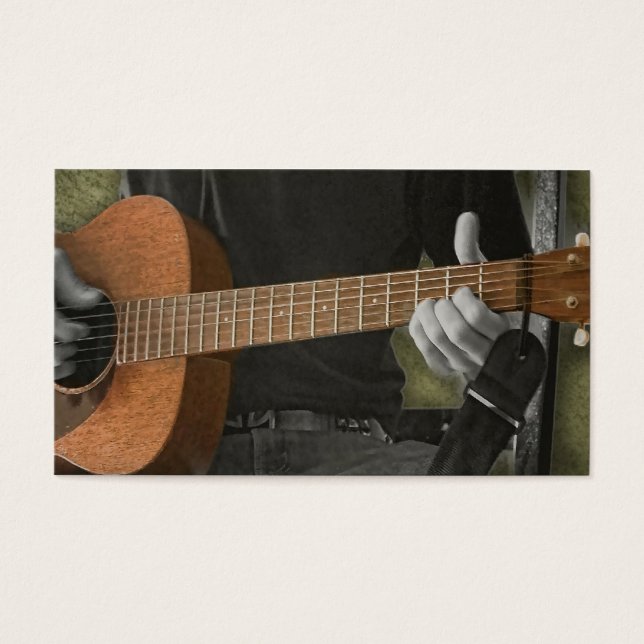GUITARIST #1 VISITKORT (Framsidan)