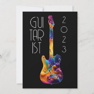 GUITARIST 2023 COLORFUL GUITAR BAND GIFT INBJUDNINGAR