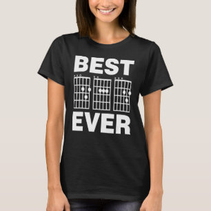 Guitarist Best Pappa någonsin Guitar Chords T Shirt