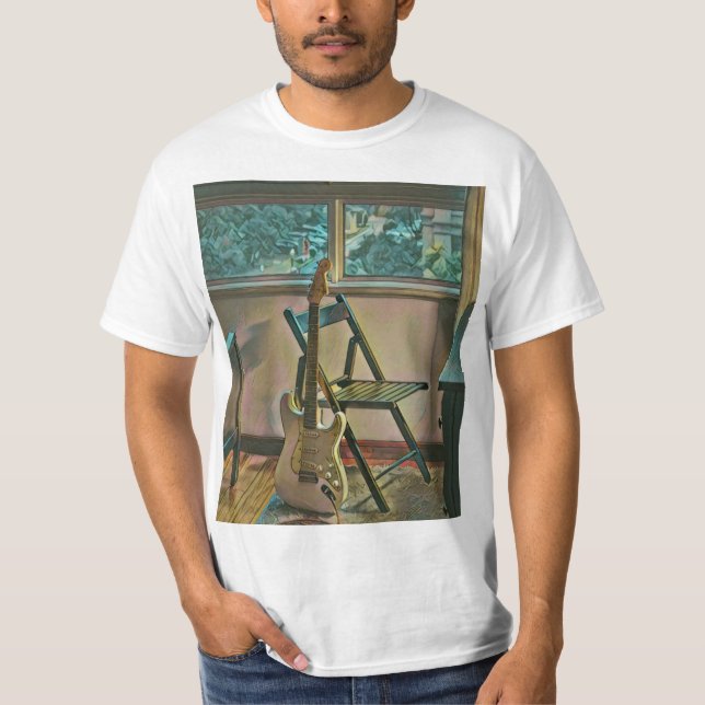 guitarist birthday gift t shirt (Framsida)