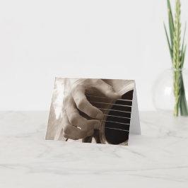 Guitarist-blankkort Kort