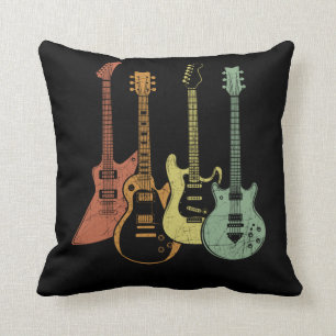 Guitarist Colorful Musical Instruments Guitars Kudde