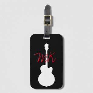 guitarist-coola (guitarplayer), enkel svart bagagebricka
