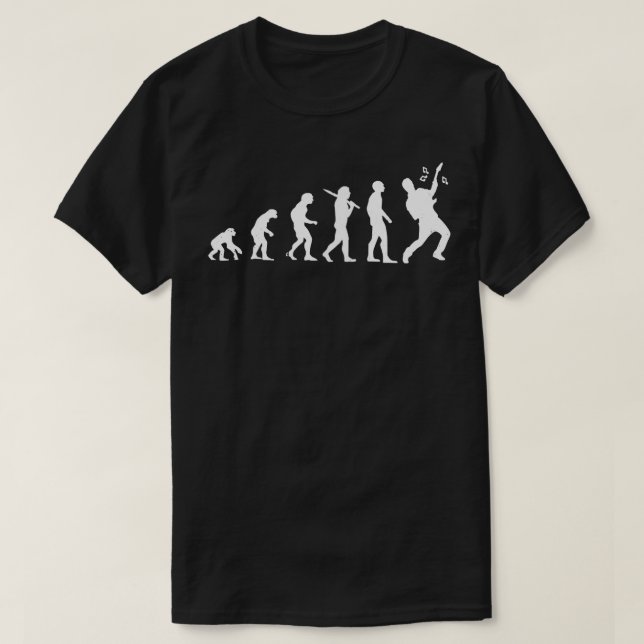 Guitarist Evolution T Shirt (Design framsida)