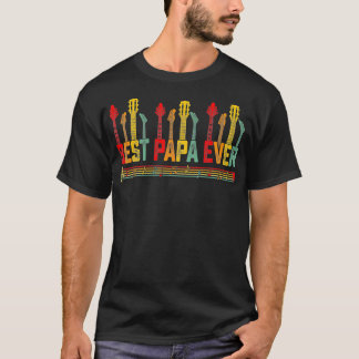 Guitarist Far Best Pappa någonsin Guitar Fars dag T Shirt