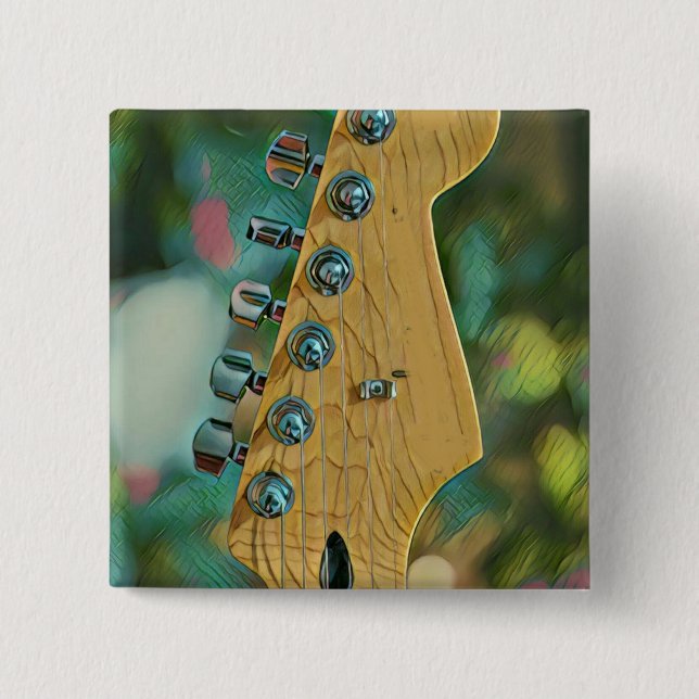 Guitarist-födelsedagspresent Knapp (Framsida)