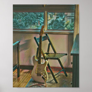 Guitarist-födelsedagspresent Poster