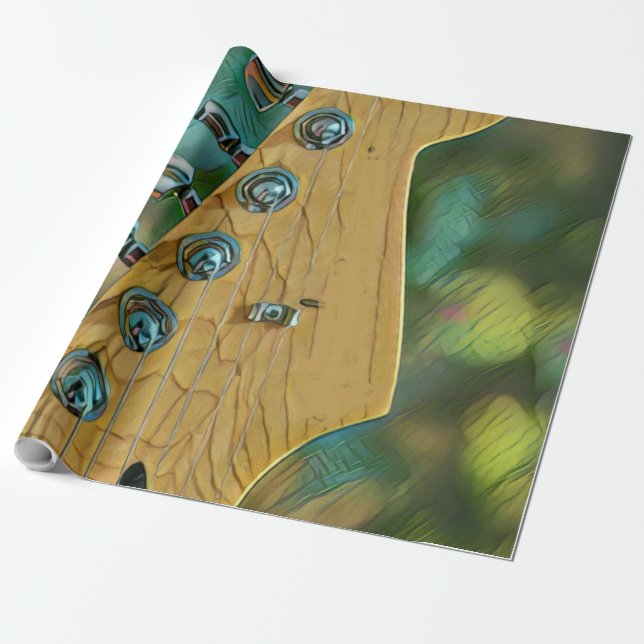 Guitarist-födelsedagspresent Presentpapper (Utrullad)