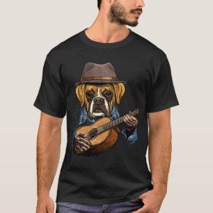 Guitarist för Acoustic Guitar Boxer Guitar Player  T Shirt