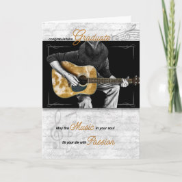 Guitarist för Music Student Grattiss Kort