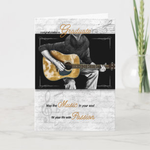 Guitarist för Music Student Grattiss Kort