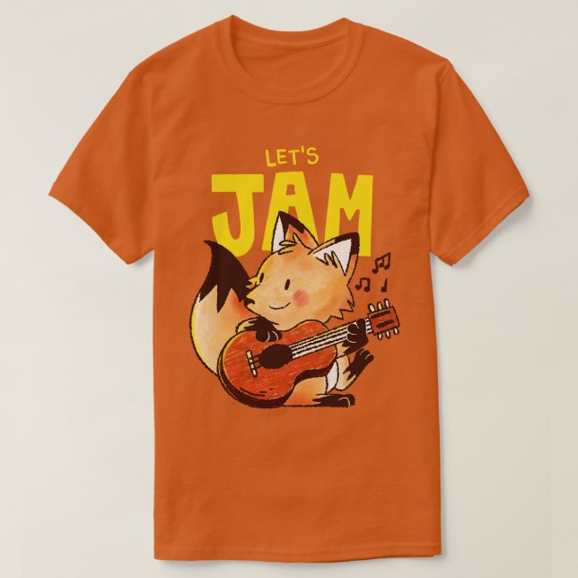 Guitarist Fox T Shirt (Design framsida)