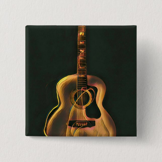 Guitarist-gåva av coola knapp (Framsida)