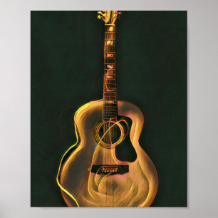 Guitarist-gåva av coola poster