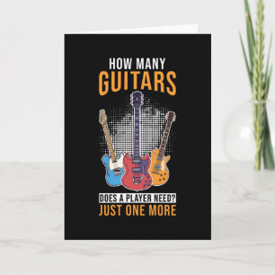 Guitarist Gift Guitar Kort