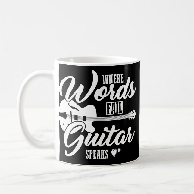 Guitarist gift guitar saying nice  kaffemugg (Vänster)
