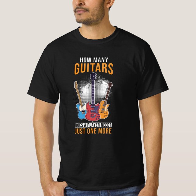 Guitarist Gift Guitar T Shirt (Framsida)
