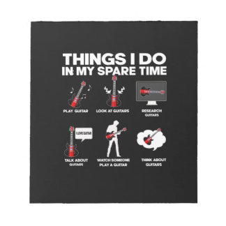 Guitarist Guitar Beroende Guitarist Music Birthday Anteckningsblock