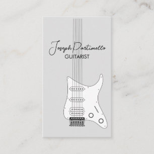 Guitarist Guitar Music Musician Visitkort