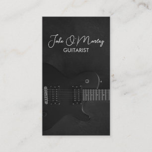 Guitarist Guitar Music Musician Visitkort