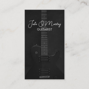 Guitarist Guitar Music Musician Visitkort