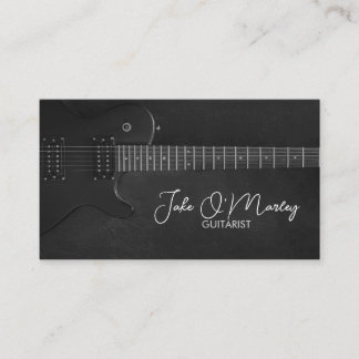 Guitarist Guitar Music Musician Visitkort