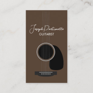 Guitarist Guitar Music Musician Visitkort