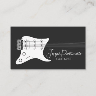 Guitarist Guitar Music Musician Visitkort