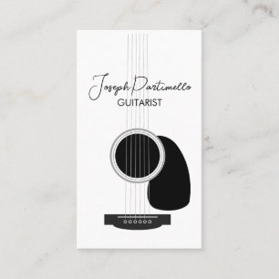 Guitarist Guitar Music Musician Visitkort
