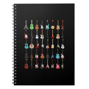 Guitarist Guitar Musical Instrument Rock and roll Anteckningsbok