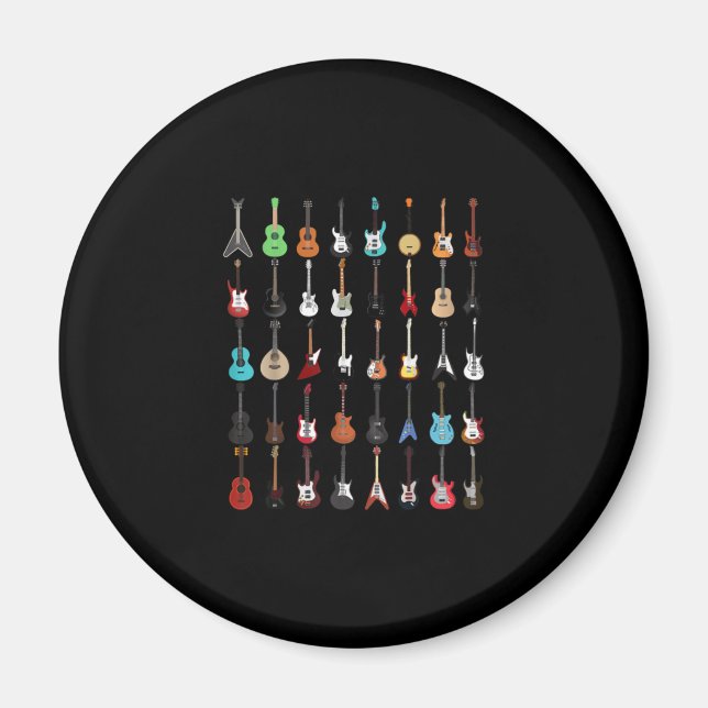 Guitarist Guitar Musical Instrument Rock and roll Magnet (Framsidan)