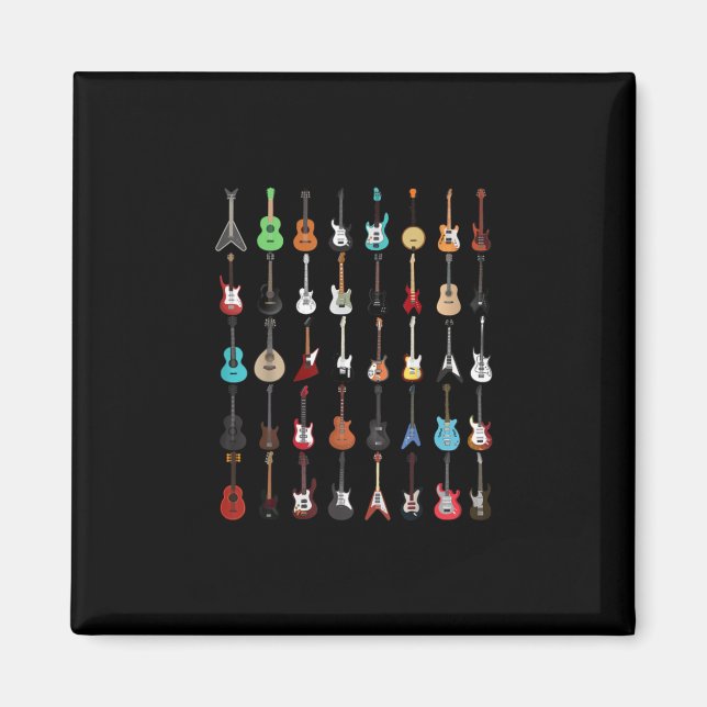 Guitarist Guitar Musical Instrument Rock and roll Magnet (Framsidan)