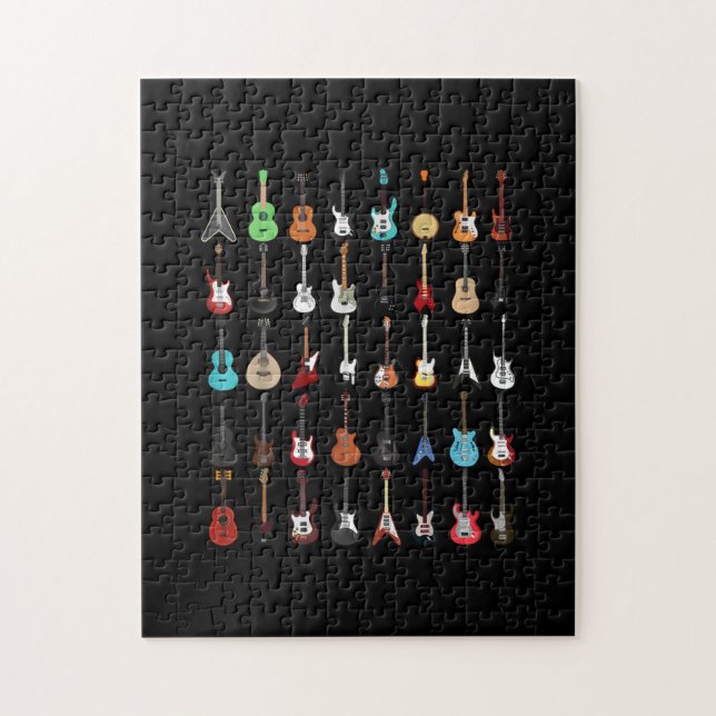 Guitarist Guitar Musical Instrument Rock and roll Pussel (Vertikal)