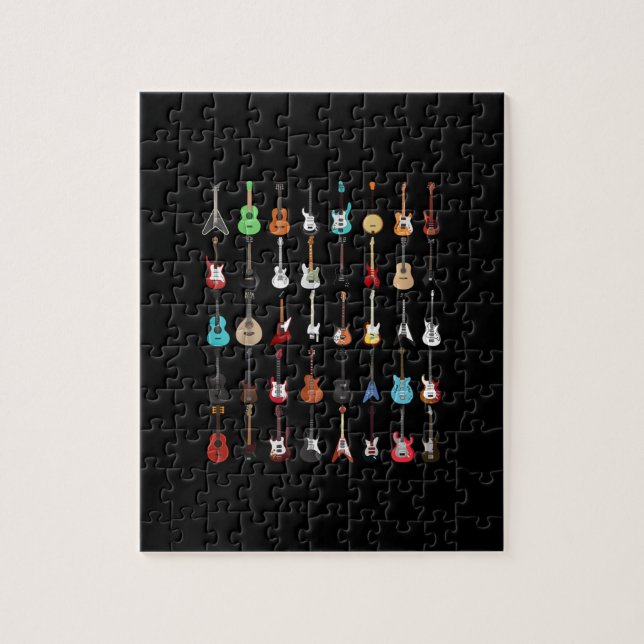 Guitarist Guitar Musical Instrument Rock and roll Pussel (Vertikal)