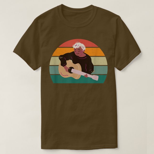 Guitarist Guitar Musician Bass Stringed Instrument T Shirt (Design framsida)