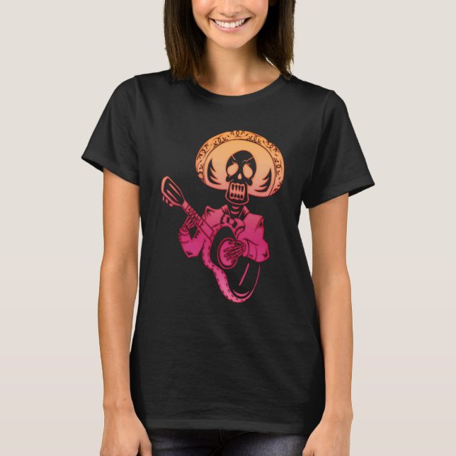 Guitarist Guitar Musician Bass Stringed Instrument T Shirt (Framsida)