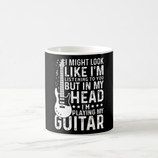 Guitarist Guitar Player Electric Funny Gift Kaffemugg (Center)