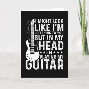Guitarist Guitar Player Electric Funny Gift Kort